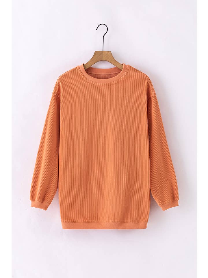 PartyEight - Wholesale Sweatshirt - Women's - Ribbed Corduroy Oversized Sweatshirt7