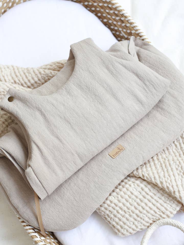 sac de couchage pour bébé en lin, sac de couchage pour bébé (1 TOG, 2,5 TOG) pour la vente par Babyly