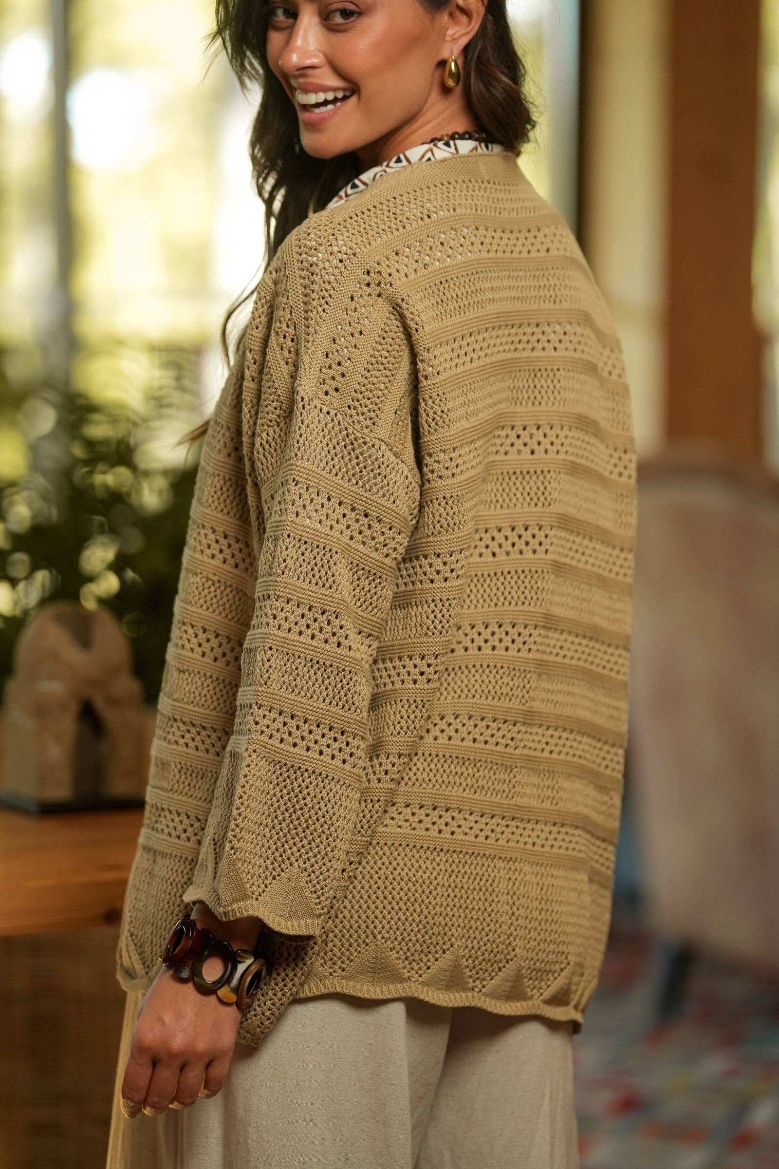 GUIMANOS - Wholesale Jacket - Women's - Perforated Open Coat4