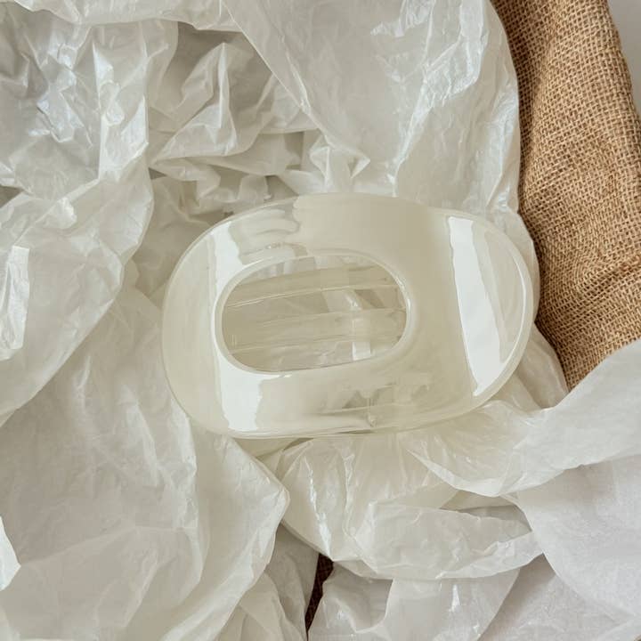 ACCITY - Wholesale Hair Clip - Women's - Abalone Flat Hair Claw Ponytail Clip Chic Style_CWAHA080522