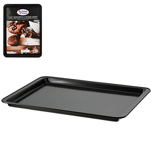 Alpine Cuisine Carbon Steel Cookie Sheet Mat Black Nonstick Coating & Painting | Easy to Clean Thick Heavy Duty Baking Sheets | Food-Safe Tray, Bakeware Pans for Cooking Baking Roasting for wholesale by Alpine Cuisine