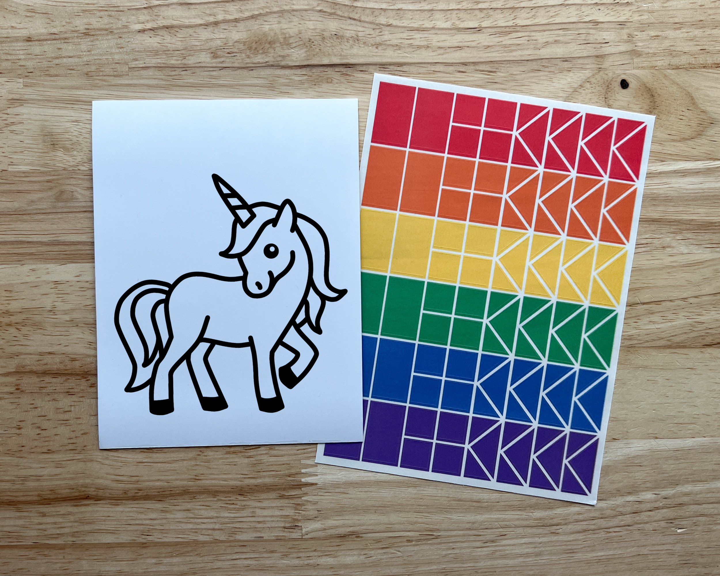 Calenlou Crafts - Wholesale DIY Craft Kit - Kids - Unicorn Suncatcher Sticker Craft Kits for Kids2