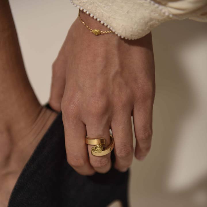 Makal – wholesale Charm/dangle bracelet – Earth Bracelet with Gold Nugget Charm2