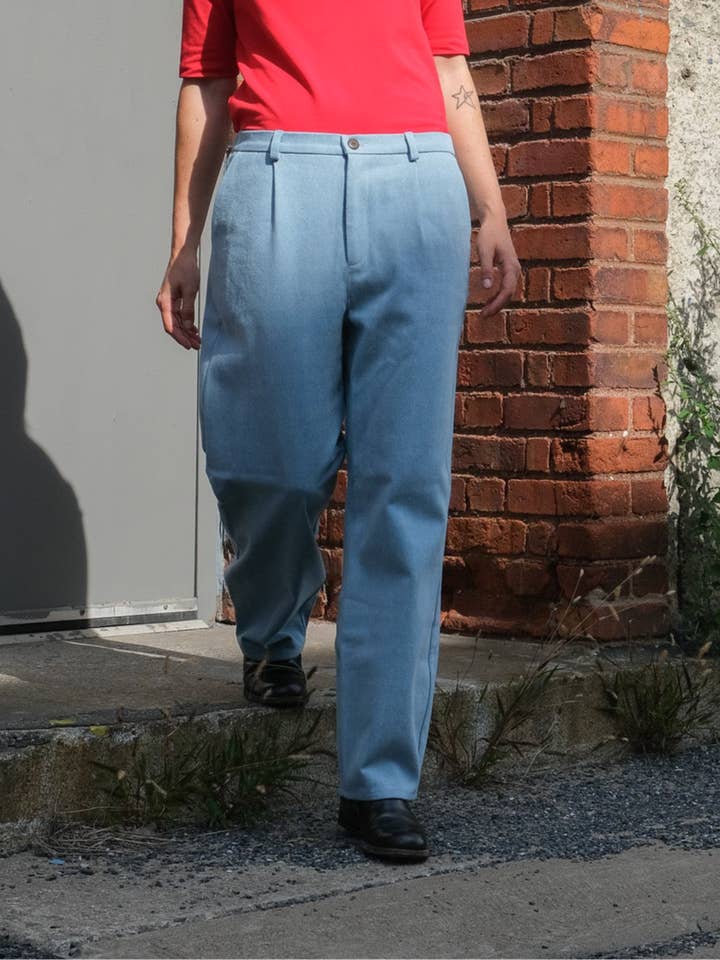 Pantalón balón No2492w, denim índigo 10 oz para venta al por mayor de atelier b