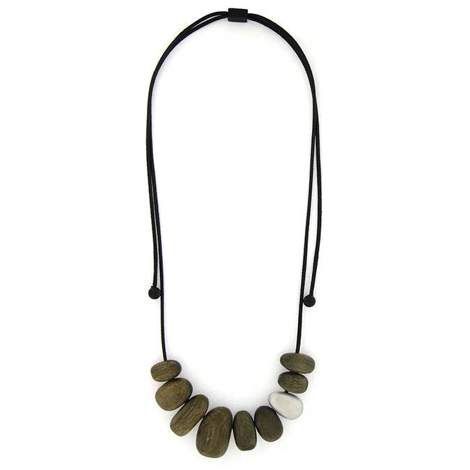 Halskette aus Holz|Aluminium für den Großhandel von Culture Mix