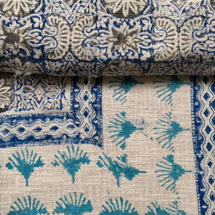 GYPSY STUDIO - Wholesale Throw Blanket - Indian Block Print Handloomed Picnic Rugs Cotton Throw Quilt2