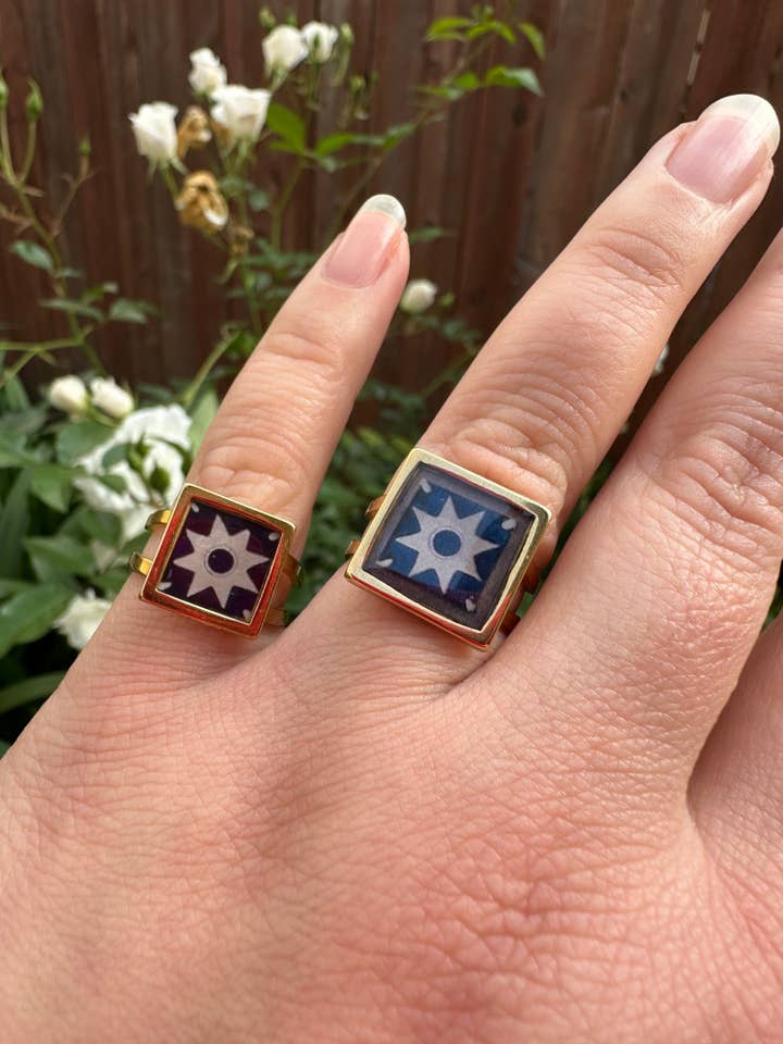 Santa Barbara Tiles to Go: Anel Clássico Chunky por atacado de CreaTiffity Studios