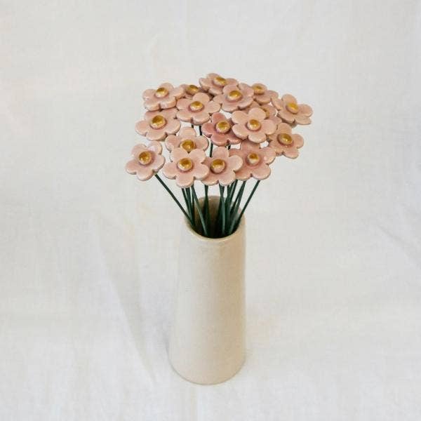 NaturoTheke - Venta al por mayor Flores artificiales - Flor de fresa - Ø aprox. 2,5 cm5