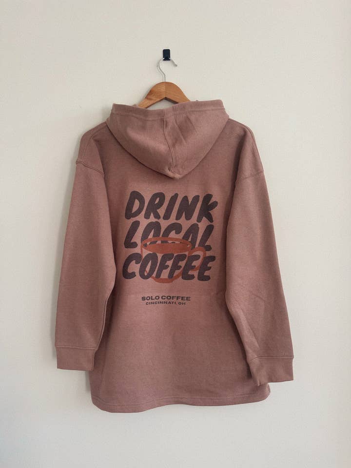 Drink Local Coffee Hoodie - Vineyard (Full Length) for wholesale by Relic96