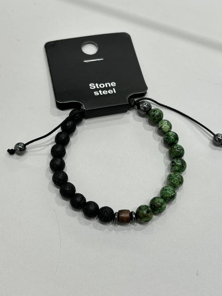 Stainless steel bracelet 324DS30 for wholesale by BYREN | ÉLINE L'ATELIER