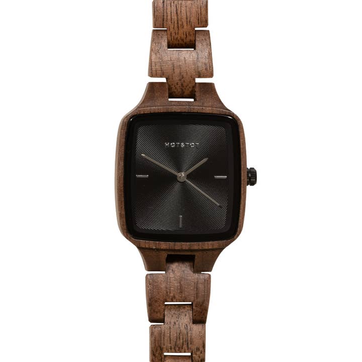 HOT&TOT - Wholesale Polshorloge - Dames - WODAN PETITE | Houten dameshorloge | Duurzaam | Vierkant4