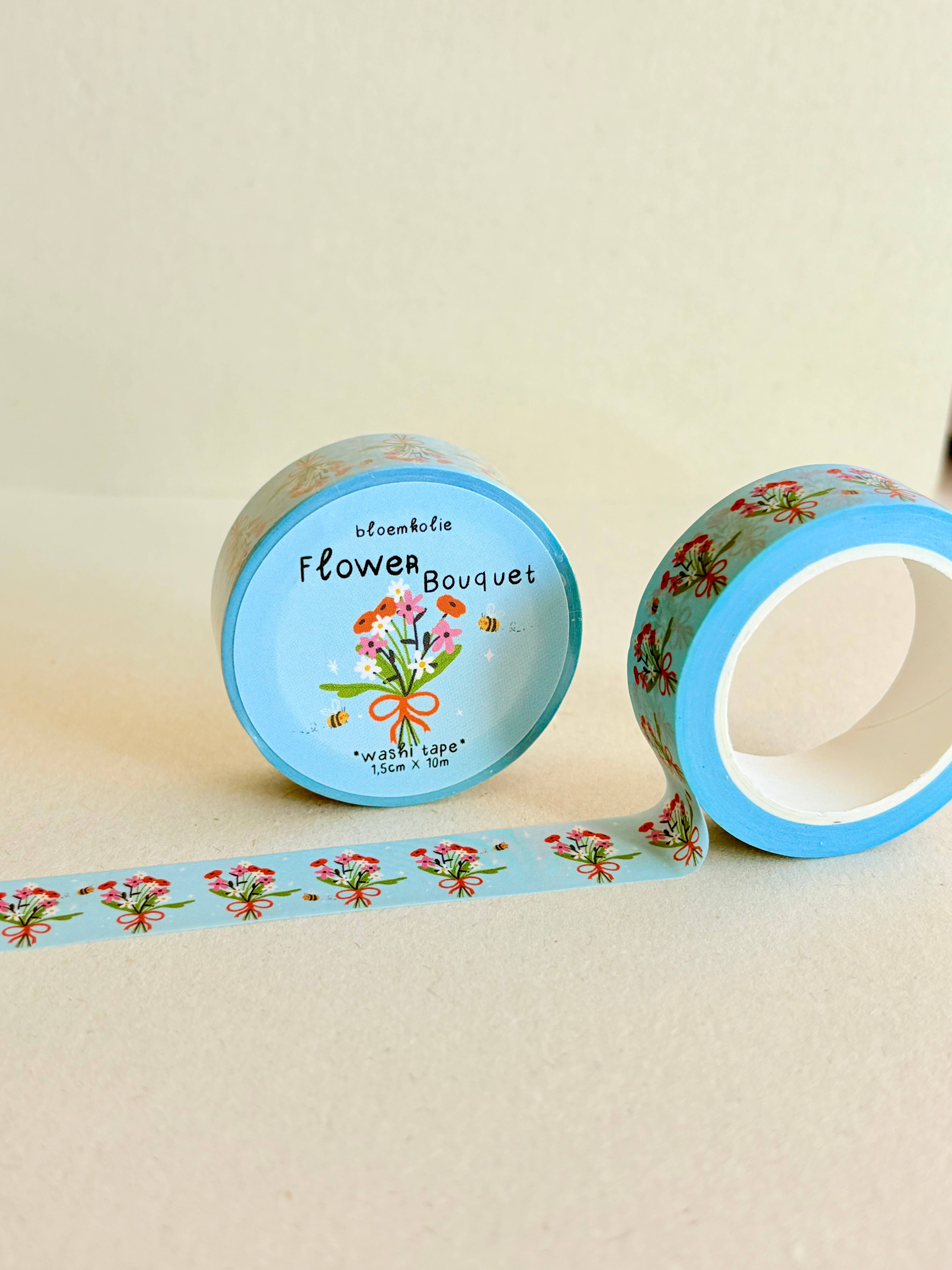 Bloemkolie – wholesale Washi tape – Flower Bouquet Washi Tape for Wedding Invitations2