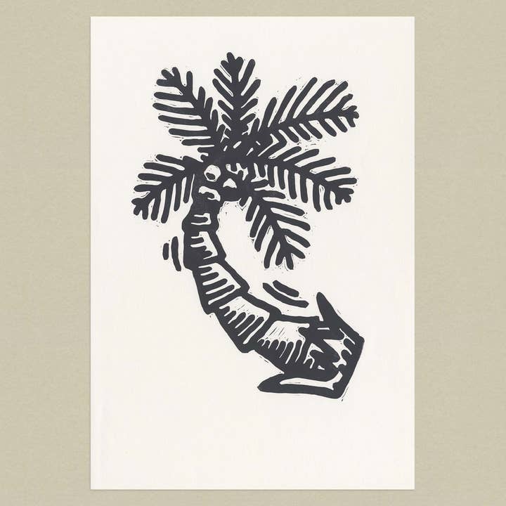Happy Palm Tree - Relief Print for wholesale by byHarryDiaz