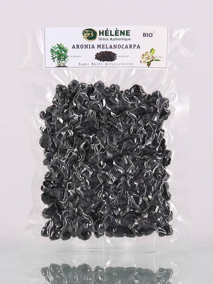 Organic Aronia Melanocarpa 100g for wholesale by Helene Delices Grecs