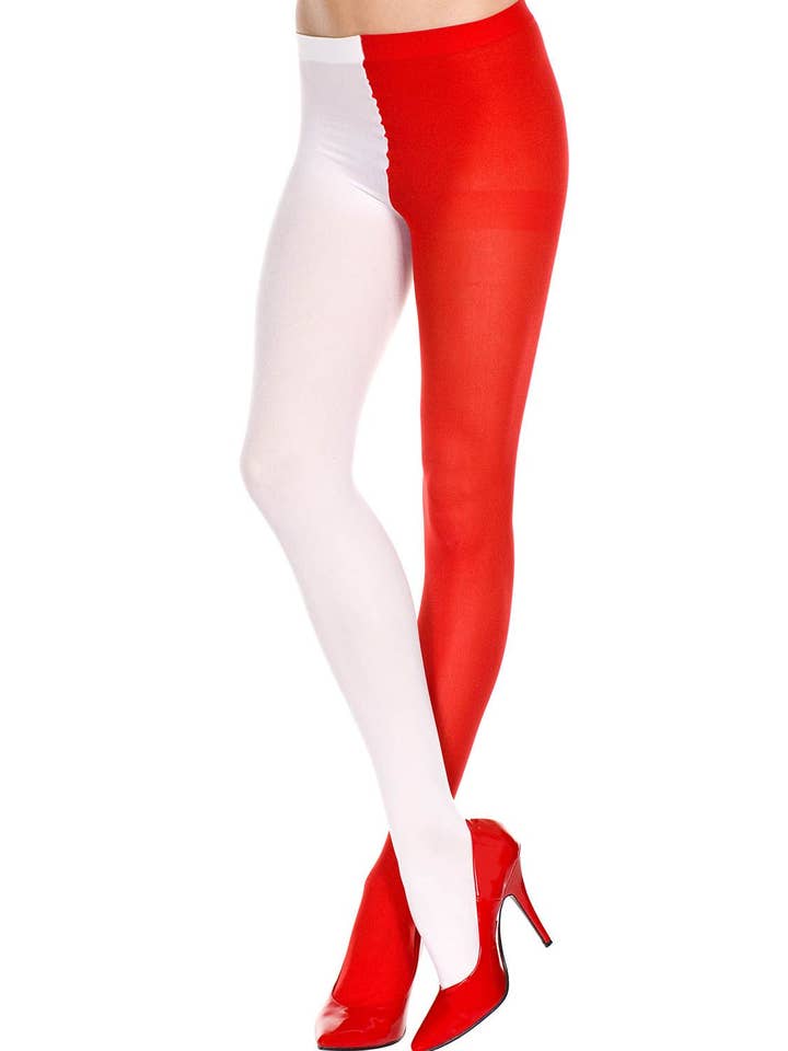 Lingerie Mart - Wholesale Tights - Women's - Music Legs Opaque Jester Tights ML748