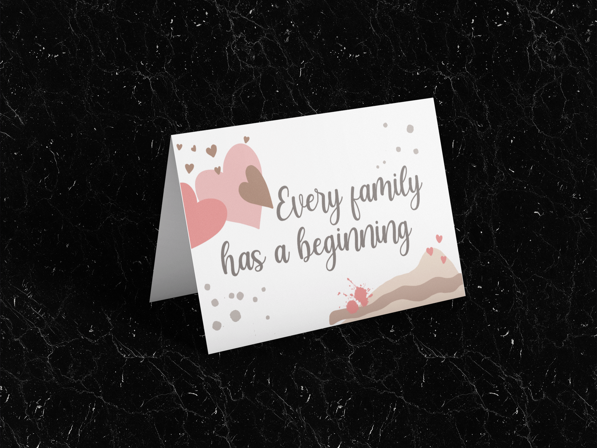 Paperleaf Studios - Wholesale Baby Card - Adoption Card: 'Every Family Has A Beginning'4