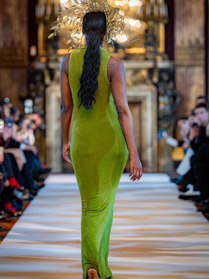 crimson green Bisa Dress for wholesale on Faire2