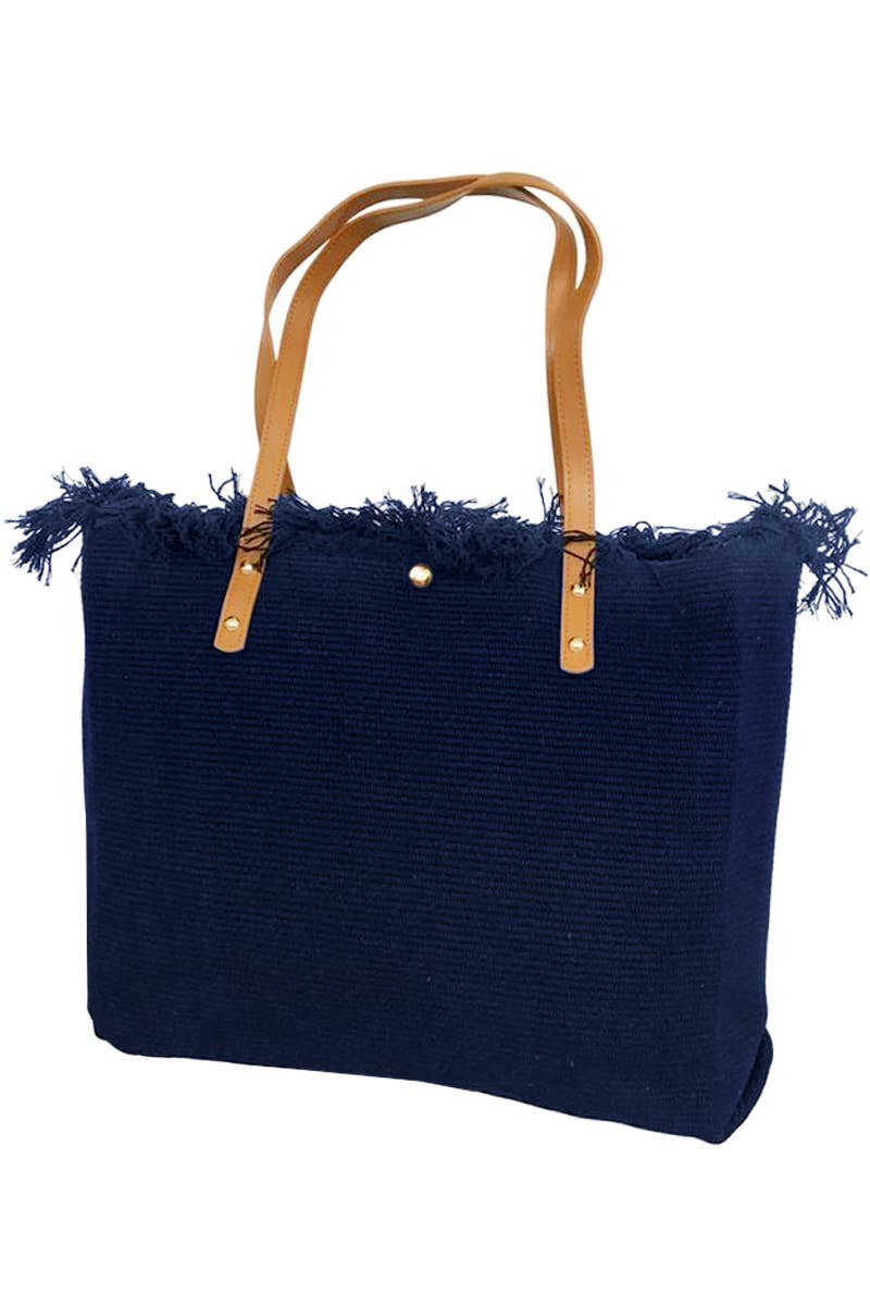 Cap Zone - Wholesale Strandtas - Eenvoudige strandtas met franjes en gevlochten rand6