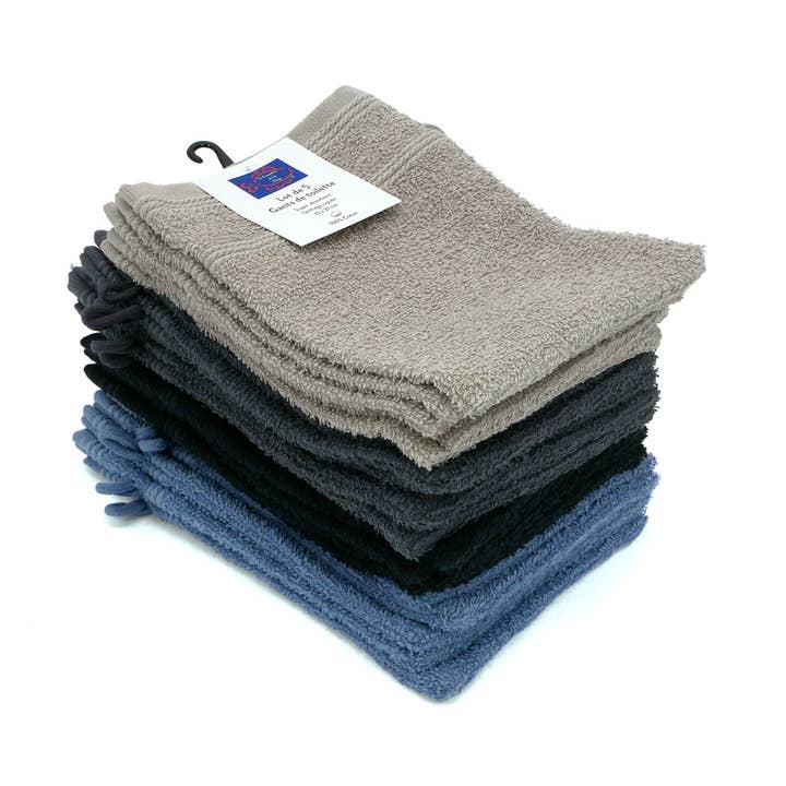 Set of 5 washcloths 15x21cm for wholesale by Le comptoir de la plage