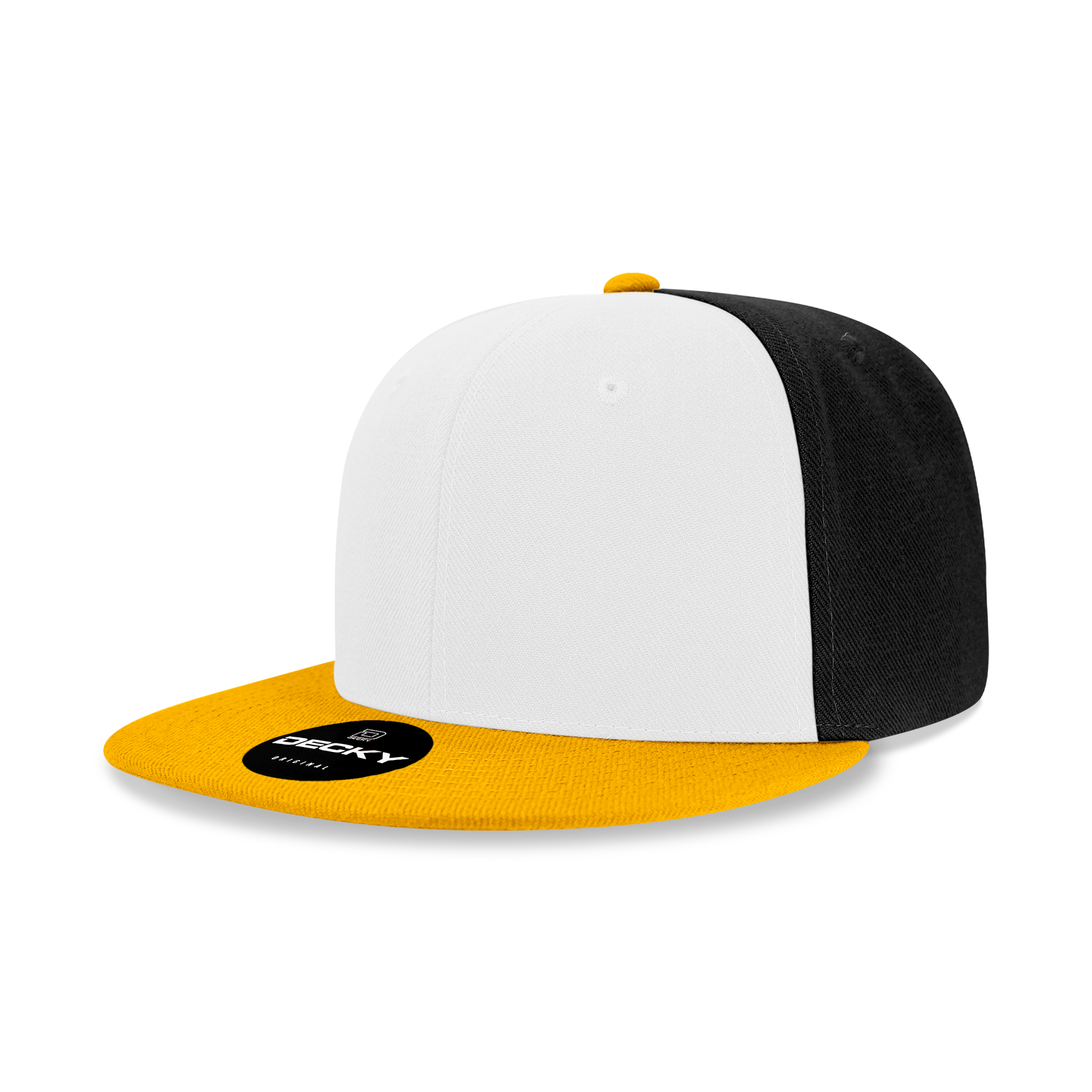 The Park Wholesale - Wholesale Flat Brim Cap - Men's - Decky 6020 - High Profile 6 Panel Snapback, Flat Bill Hat - 602032