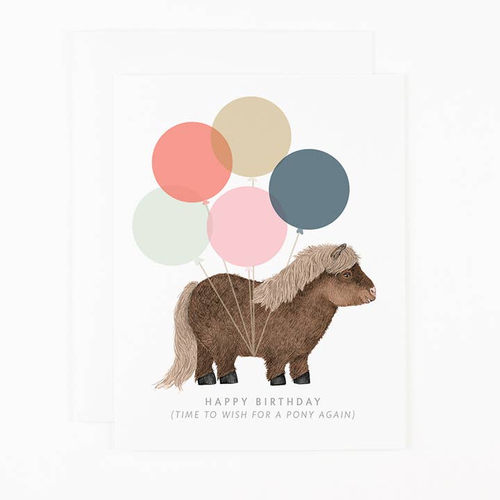 Zeit, sich wieder ein Pony zu wünschen - zum Geburtstag für den Großhandel von Dear Hancock