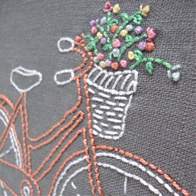 I Heart Stitch Art – wholesale Embroidery/cross-stitch supplies – Bicycle Embroidery Kit2