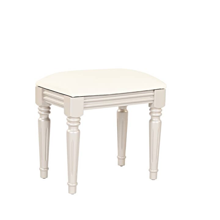 39F Inc. - Wholesale Vanity Mirror - Champagne Vanity Desk with Mirror & Stool, 4 Drawers15