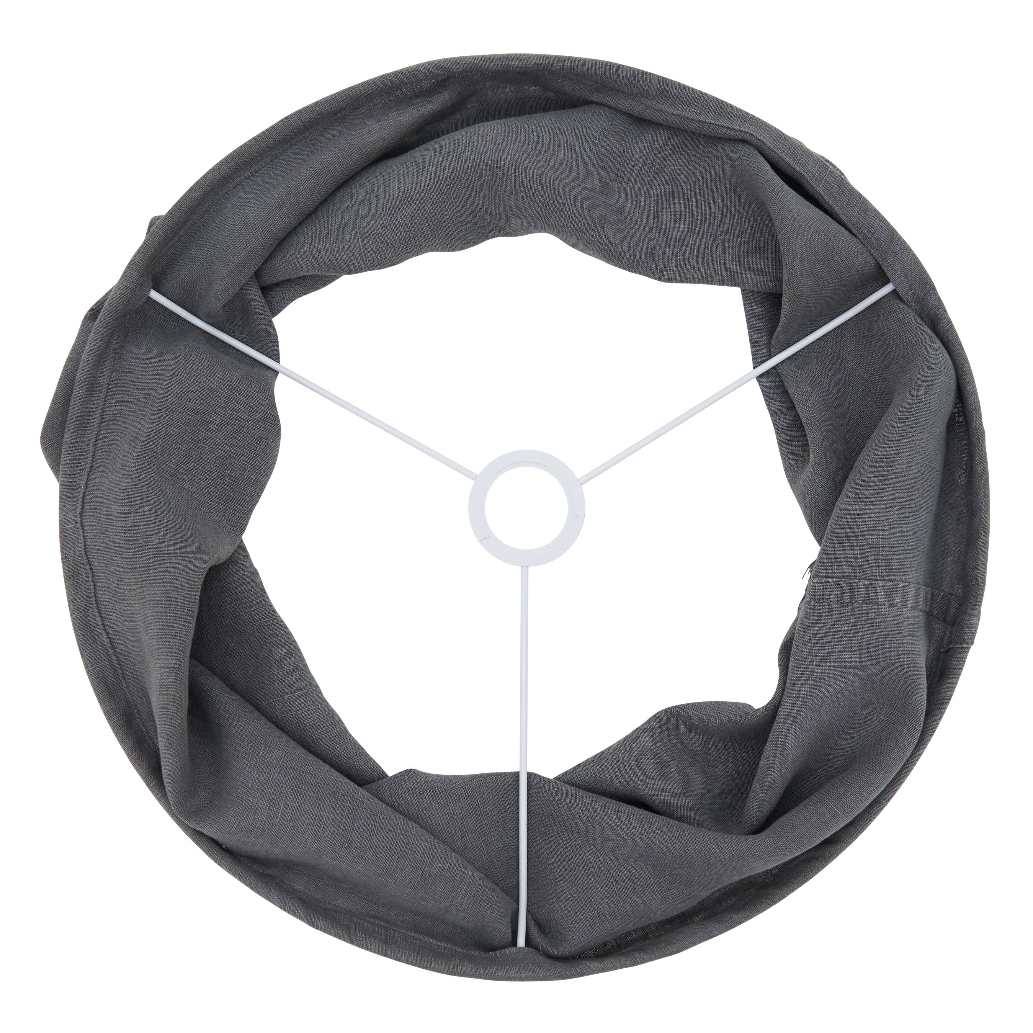 Saro Lifestyle - Wholesale Lamp Shade - Stonewashed Fringe Lamp Shade10