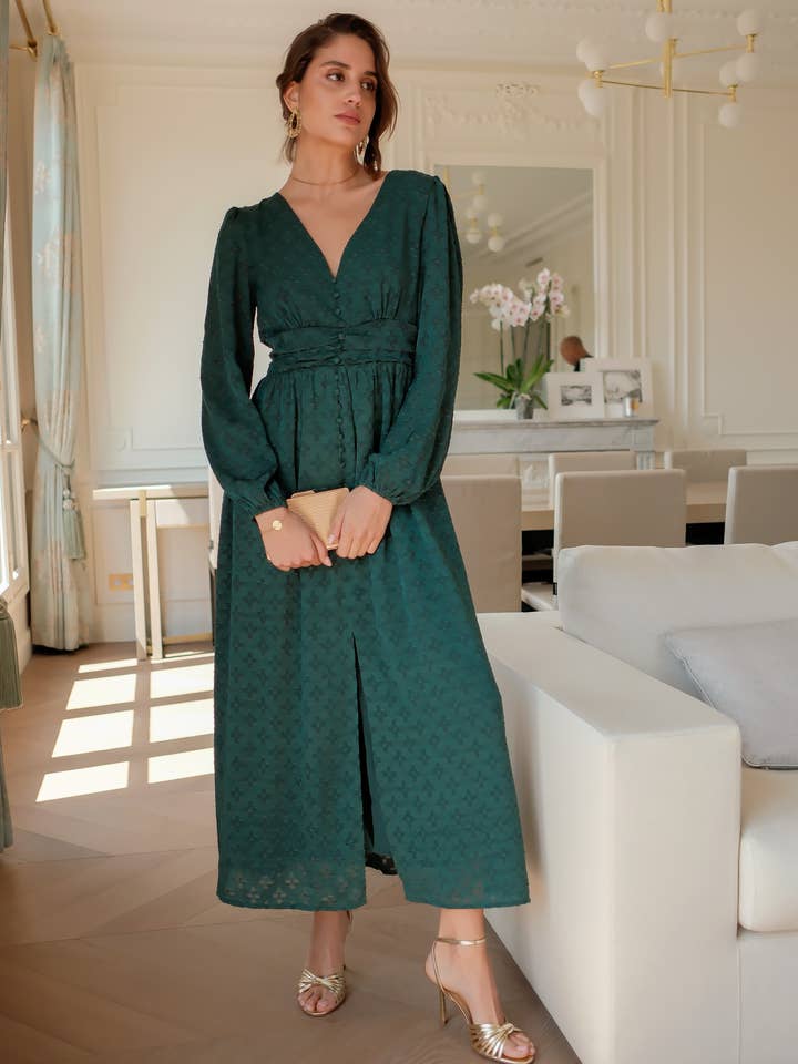 LOVIE & CO - Vente Robe – femme - Robe longue à motifs fleuris1