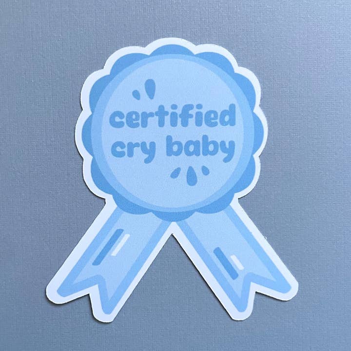 Loaded Bun - Wholesale Sticker - Certified Crybaby Ribbon Emotional Waterproof Sticker1