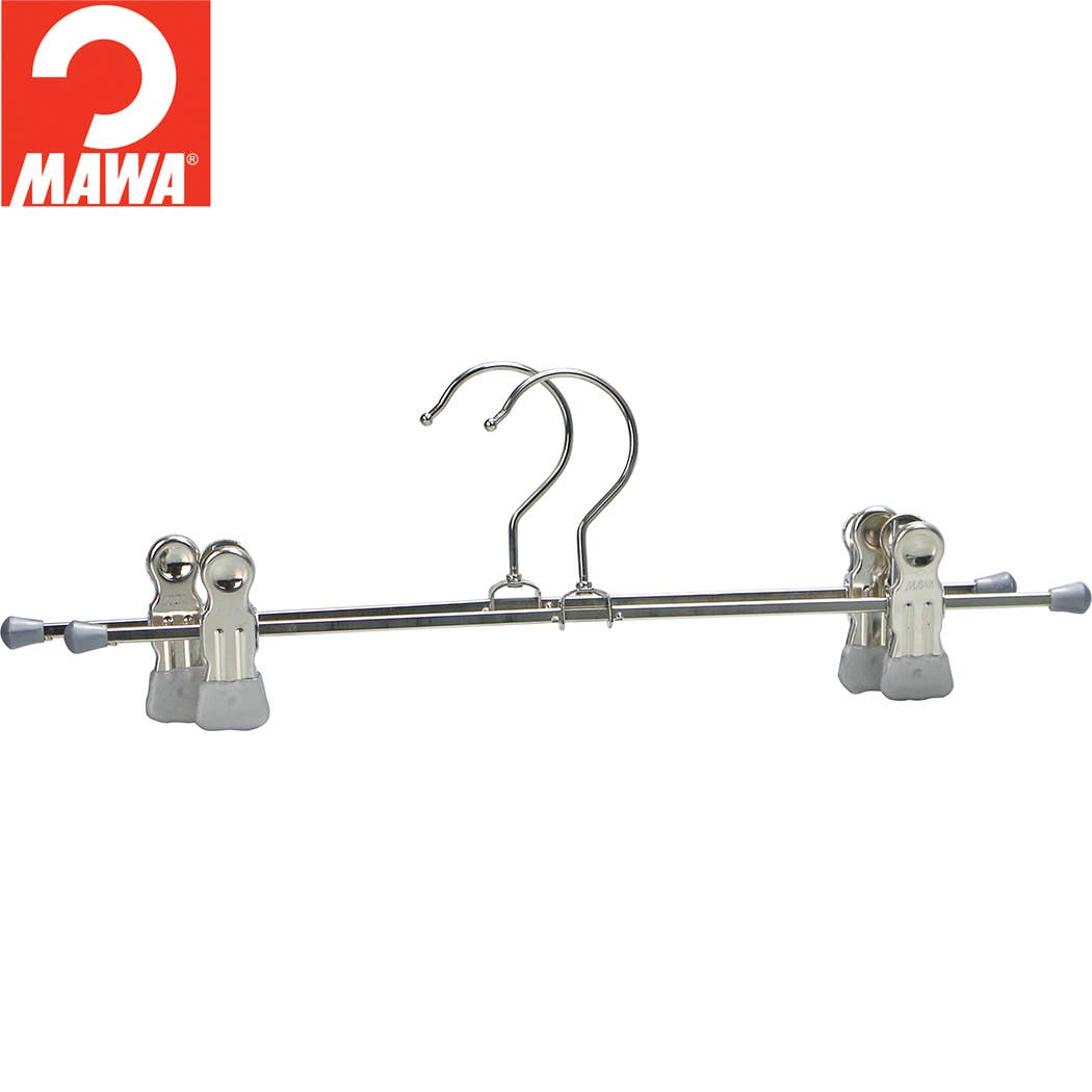 Reston Lloyd - Wholesale Clothes Hangers - MAWA, 16" Pant Clip Bar (4 Colors)4