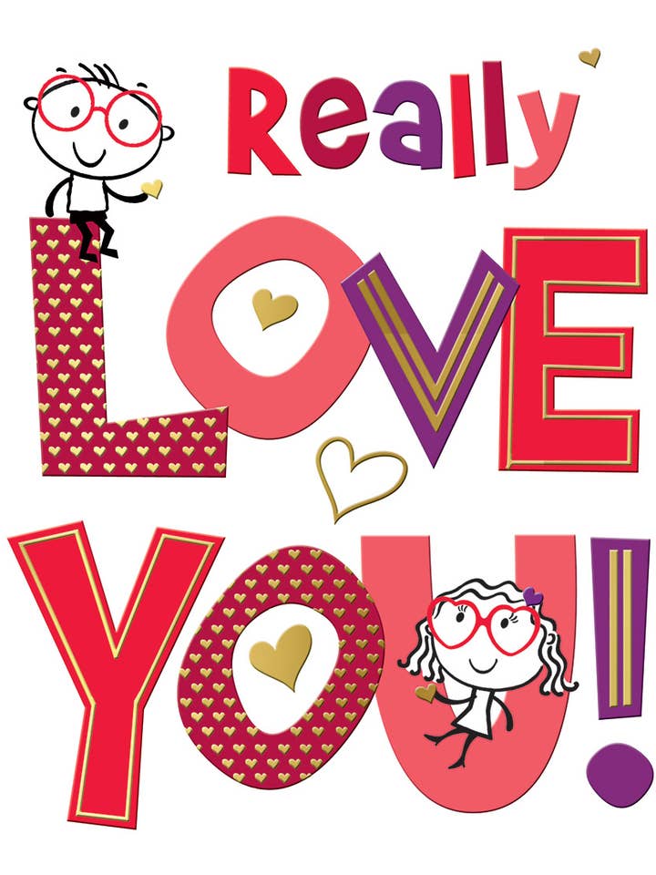 Valentinstagskarte, Offen, Brillenträger für den Großhandel von Piccadilly Greetings