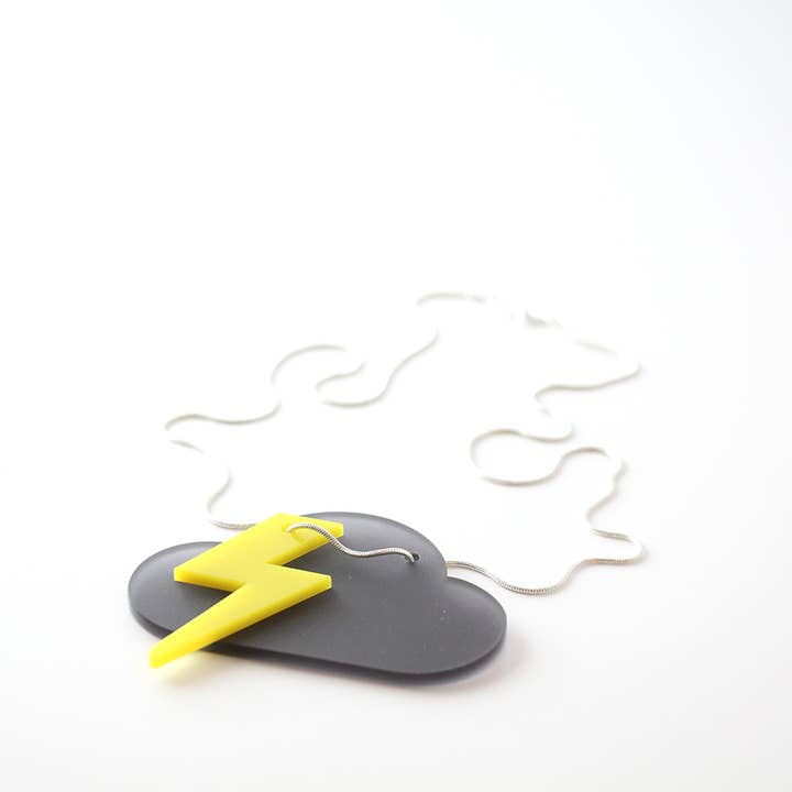 Pendentif Quel que soit le temps - Lightning pour la vente par Alice Jacobs Designs