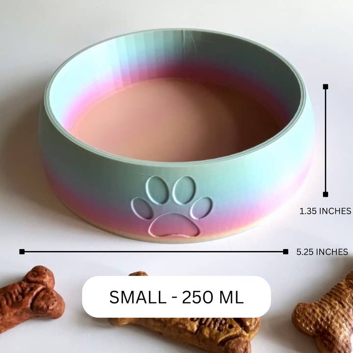 Prairie City Printing Co. - Wholesale Pet Bowl - Cat/Dog - Paw Print Pet Bowl