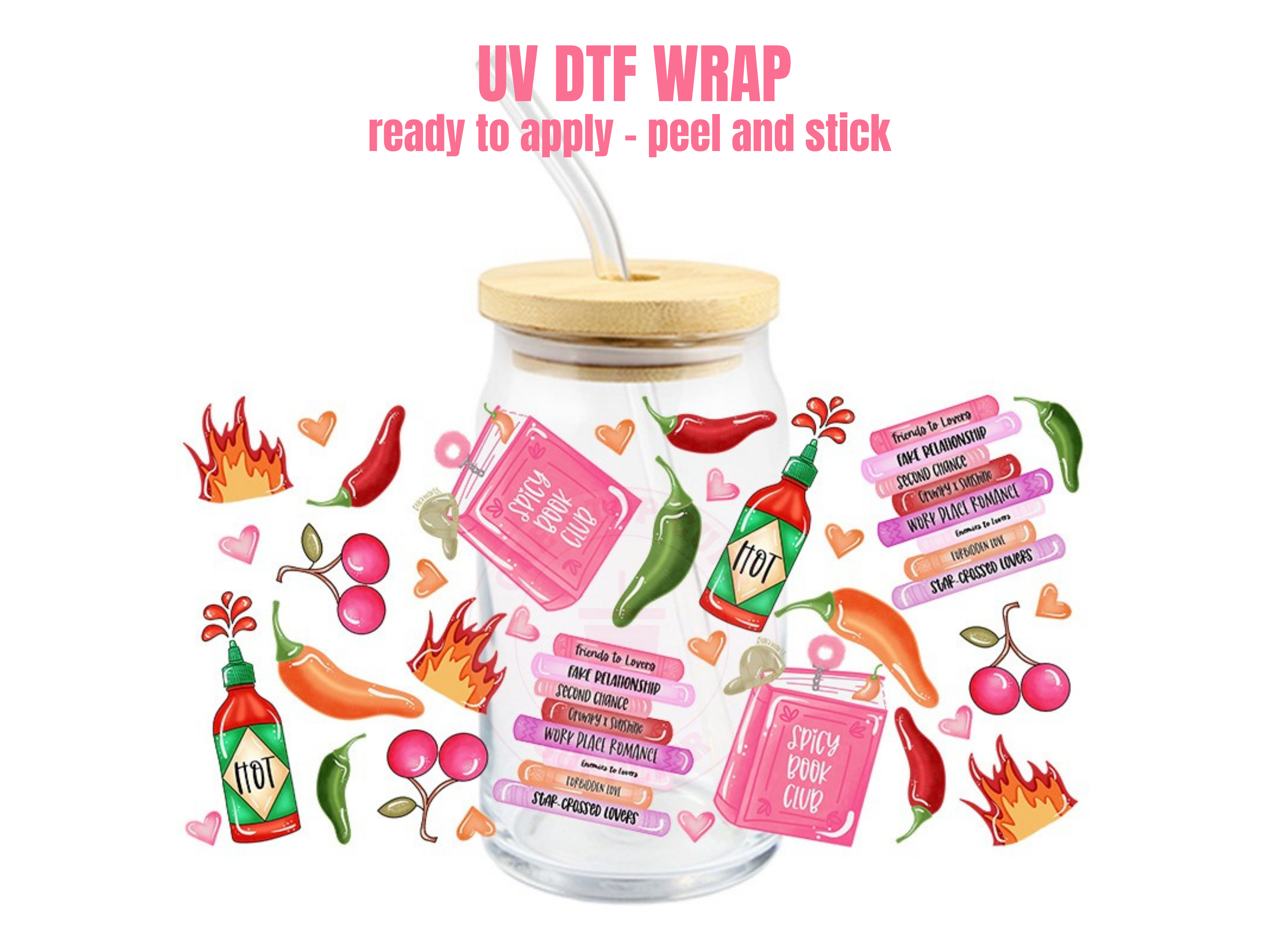 One Stop Cups - Wholesale Sticker - UV DTF CUP WRAP F #4070
