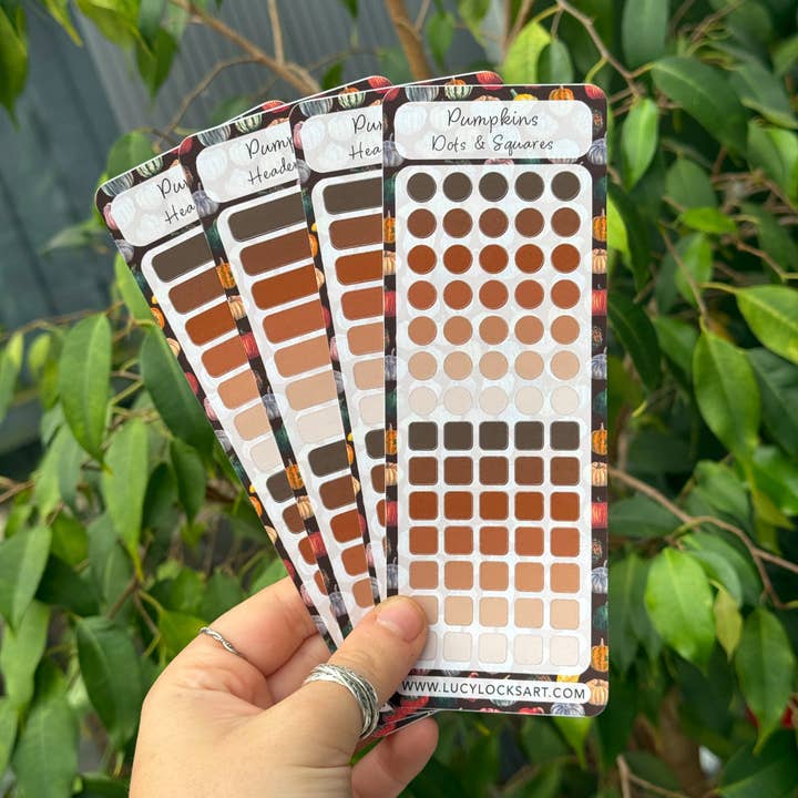 Pumpkin - Journal Sticker Set for wholesale by Lucy Locks Art