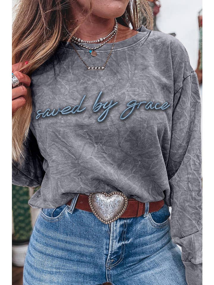 66DISCO - Wholesale Sweatshirt - Women's - Western apparel Embroidered Mineral Wash Sweatshirt (S-4X)6