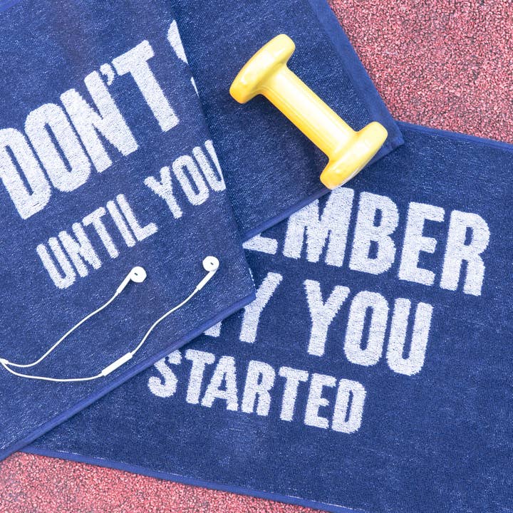 Luzia - Wholesale Sports Towel - Motivational Workout Towel Sets in Blue