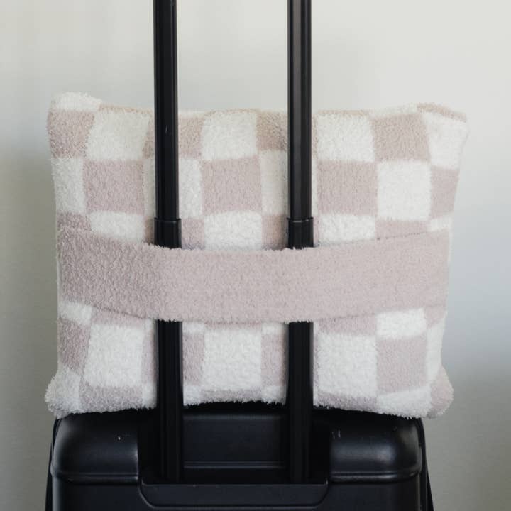 Local Beach Checker Cozy Travel Blanket for wholesale by Local Beach