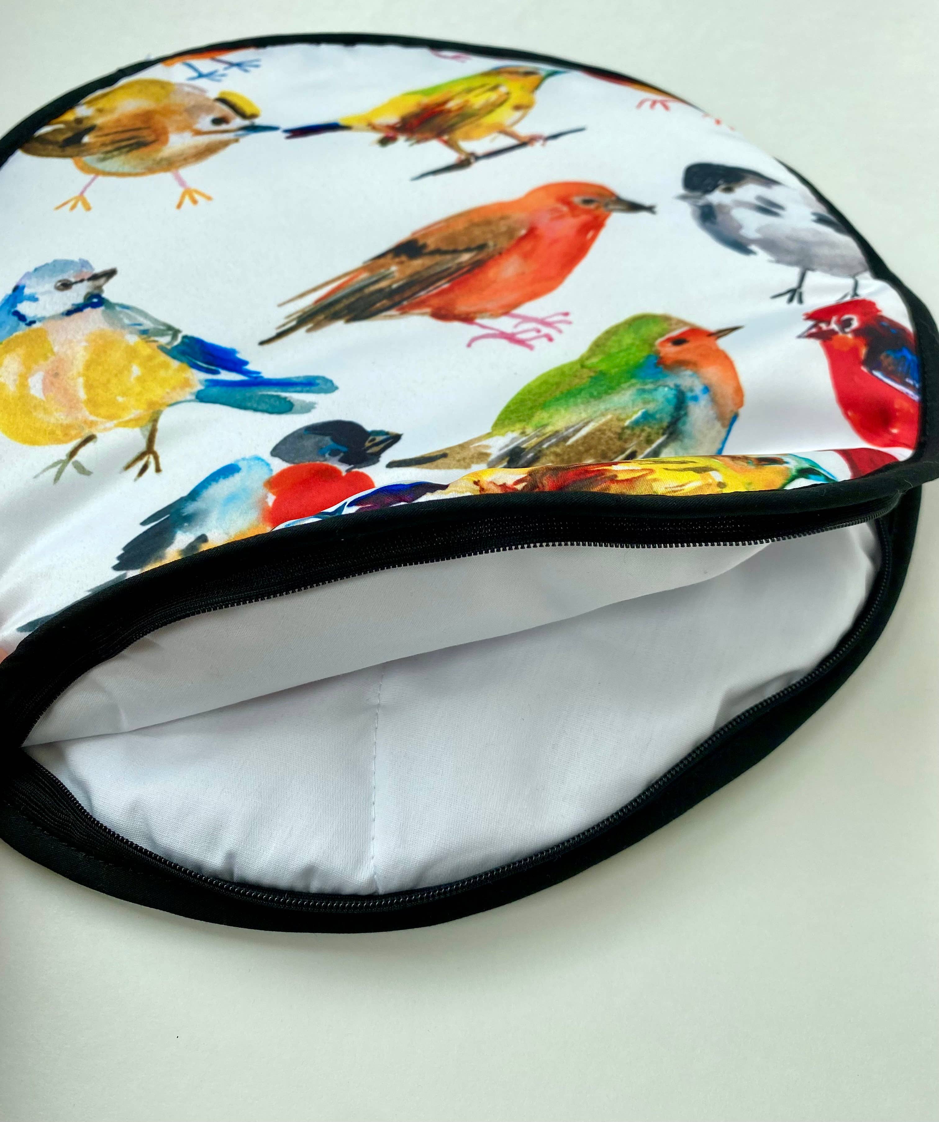 Kit Carson Accessories - Wholesale Kitchen Tool/Gadget - Tortilla warmer Zipper Pouch Pastel Watercolor Birds4