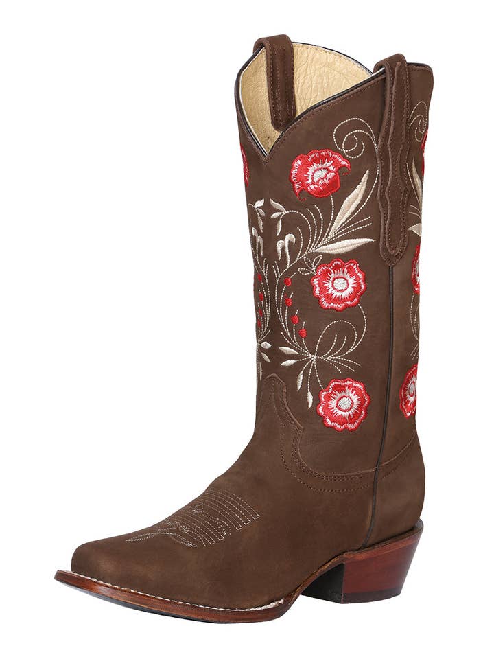El General Rodeo-laars voor dames - Suede bruin 42984 voor wholesale door El General Western Wear