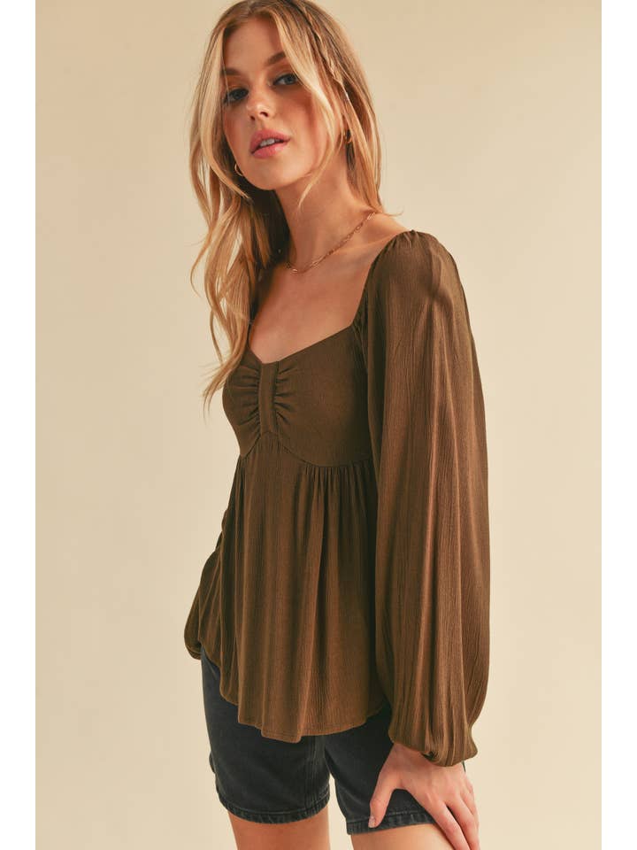 AEMI + CO - Wholesale Blouse - Women's - 8136BK Silvana Top21