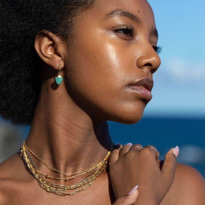 Ke Aloha Jewelry - Wholesale Link & Chain Necklace - Gold Filled Dainty Figaro Chain Necklace - Halani