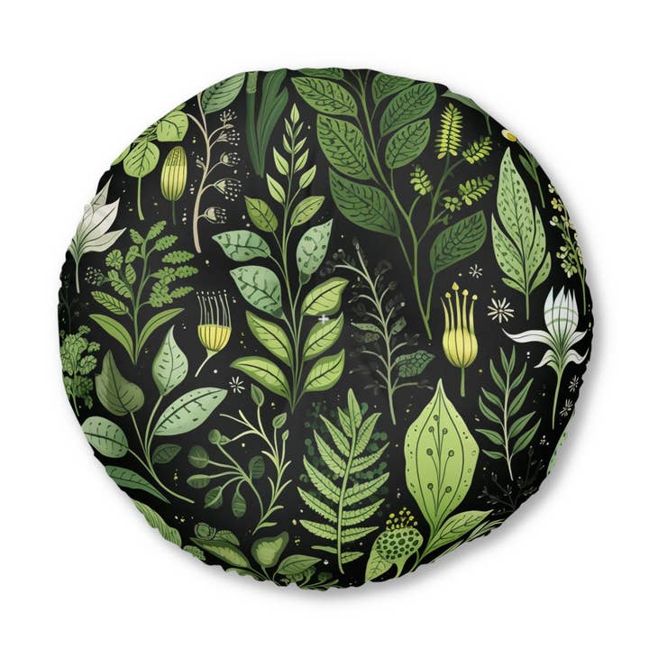 Ginseng McFinley - Round Floor Pillow for wholesale by Velvet Rust
