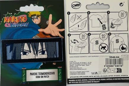 Catch the Patch - Wholesale Patch - Iron On Patch - Naruto Sasuke Uchiha Manga Anime1