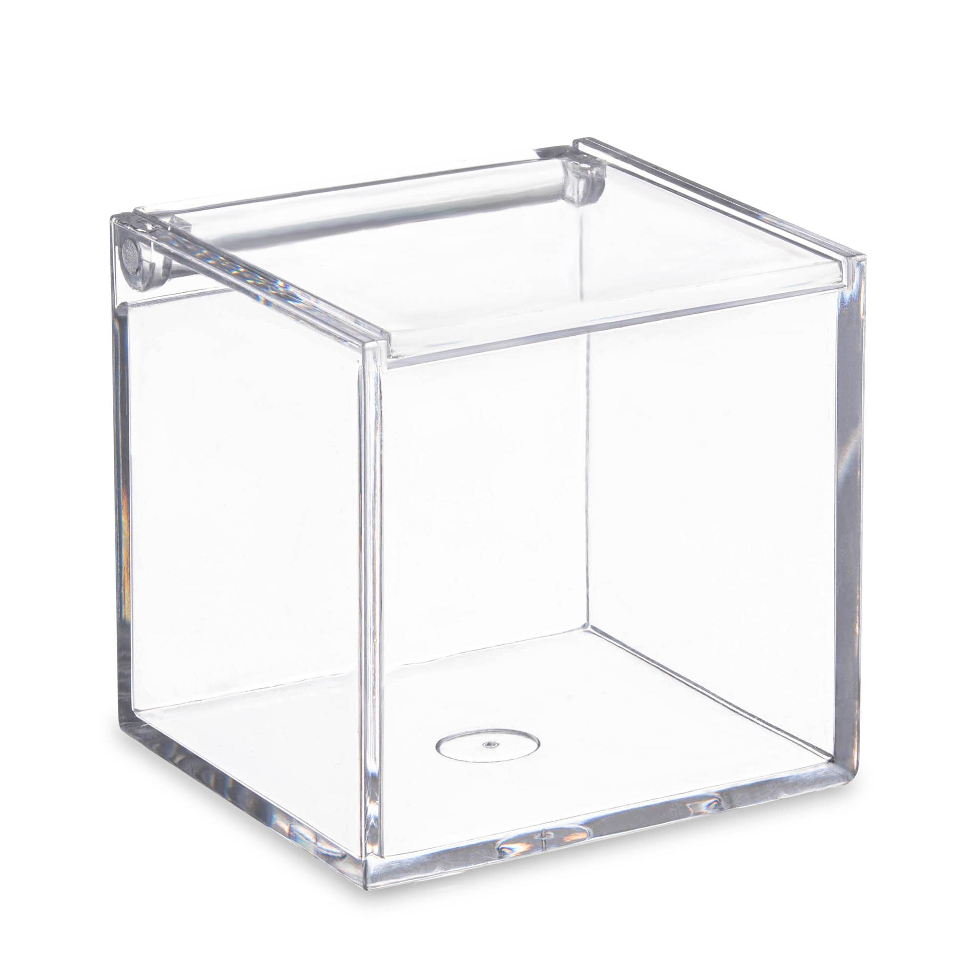 Hammont - Wholesale Gift Box - Clear Acrylic Boxes 6 Pack 2.36''X2.36''X2.36''0