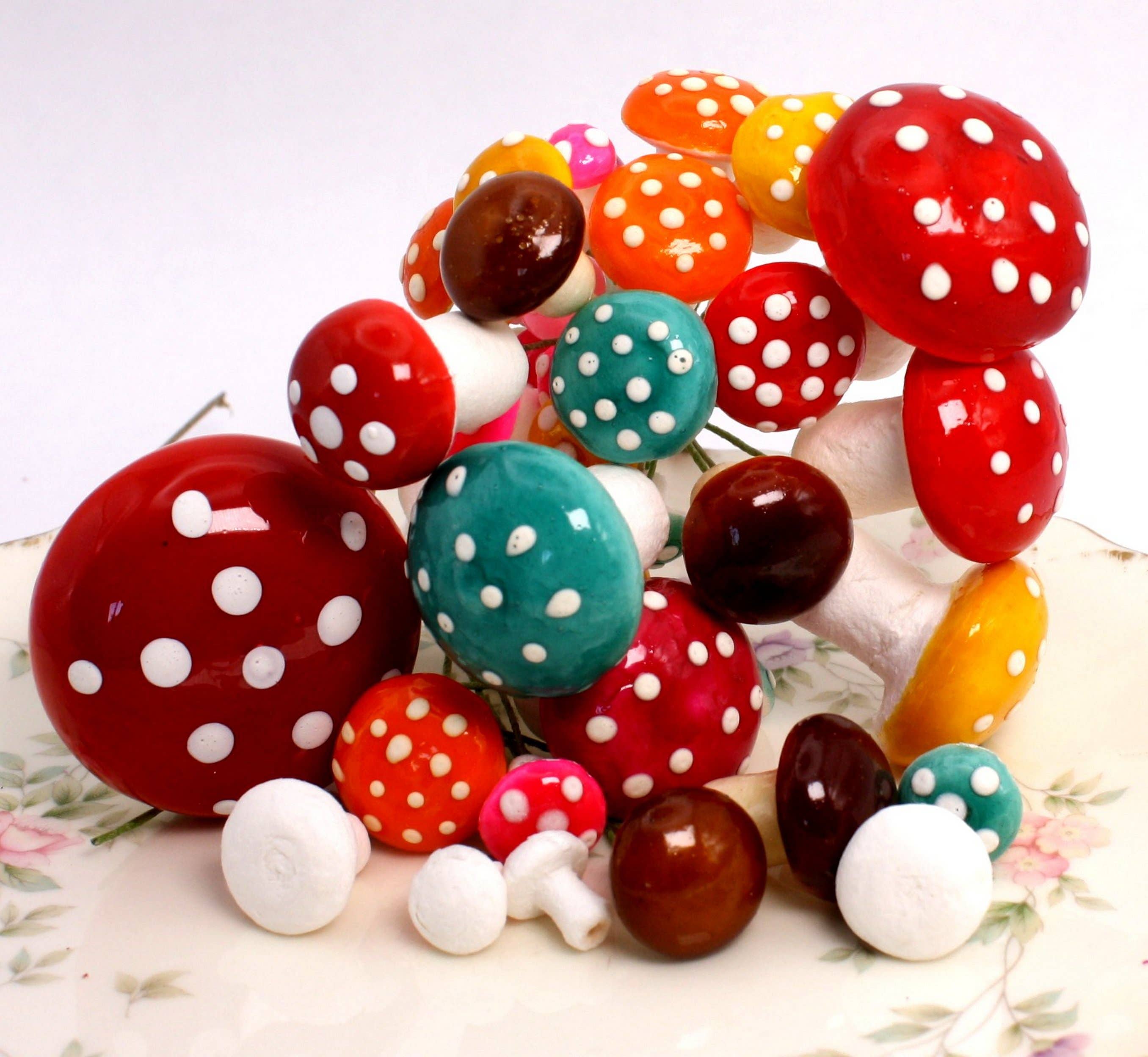 Meyer Imports - Wholesale Decorative Tabletop Object - Mushrooms - Spring Colors - 39 Piece Set! 218-01744