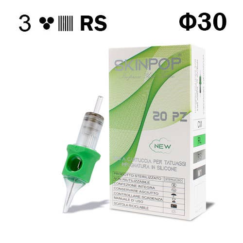 SKINPOP - Wholesale Tattoo Ointment/Care - NEW SKINPOP SILICONE TATTOO NEEDLE CARTRIDGES 20pcs5