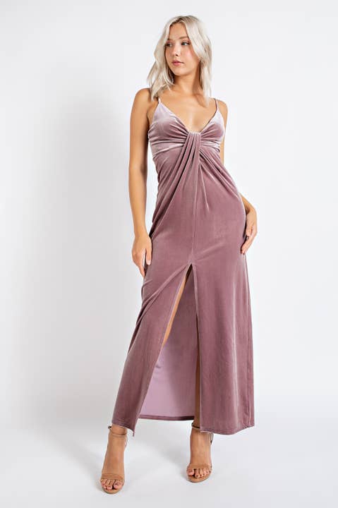 Td2272 Velvet Maxi Dress W/ Twisted Front and other Purchase Wholesale td 704. Free Returns & Net 60 Terms on Faire trending on Faire.