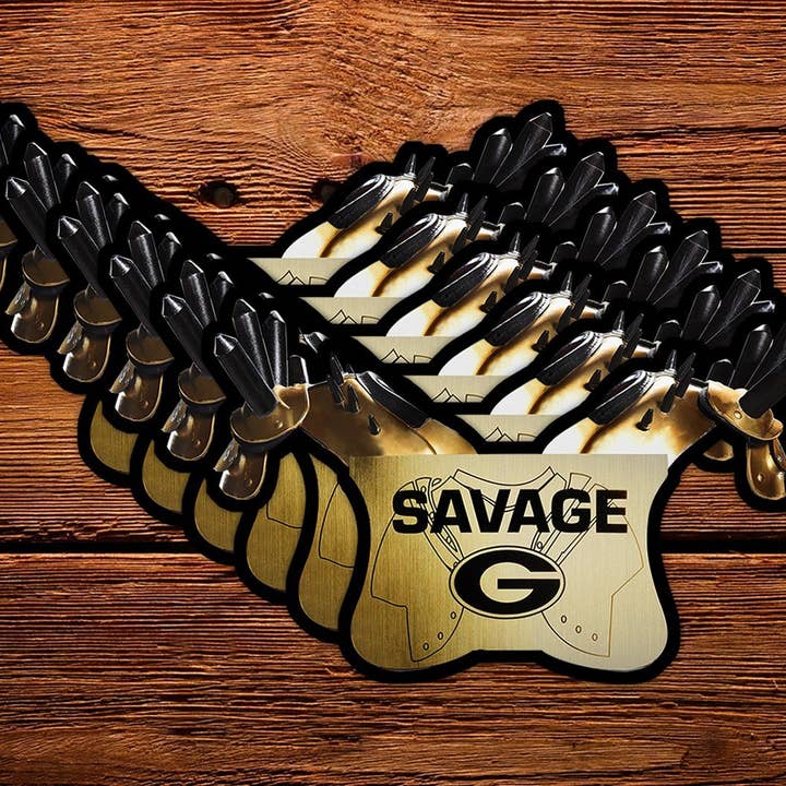 UGA Georgia Bulldogs Savage Pads Die-Cut Mini-klisterpåfyllning - UGA Gifts & Tailgating för wholesale av Wright Photo